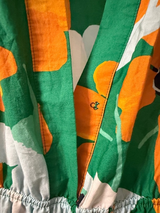 Maeve Green Maxi Dress with Bold Yellow Floral Print - Picture 3 of 5